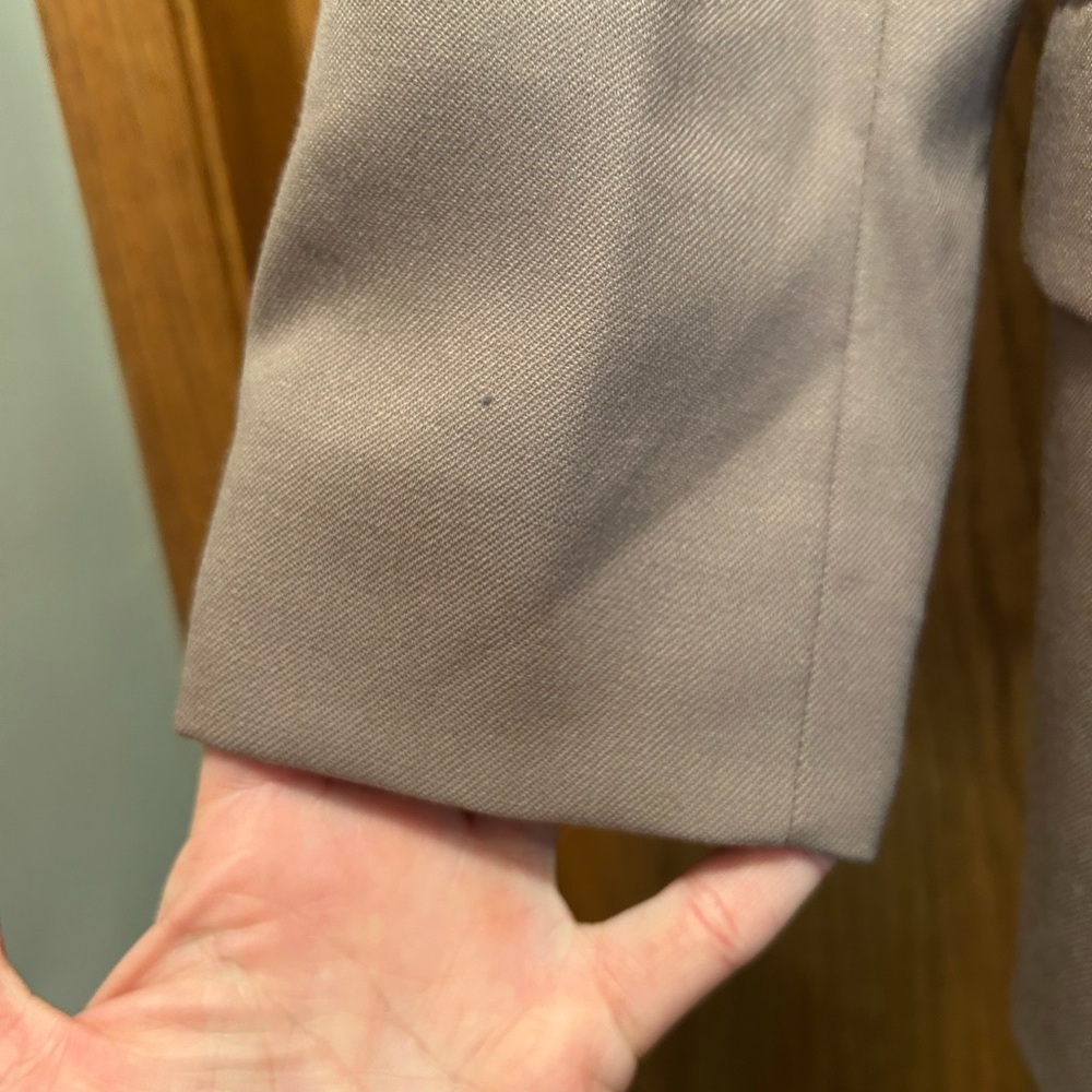 Pendleton 100% Virgin Wool Blazer Tan Career Jacket Lined Classic Women’s 12P - Picture 9 of 9